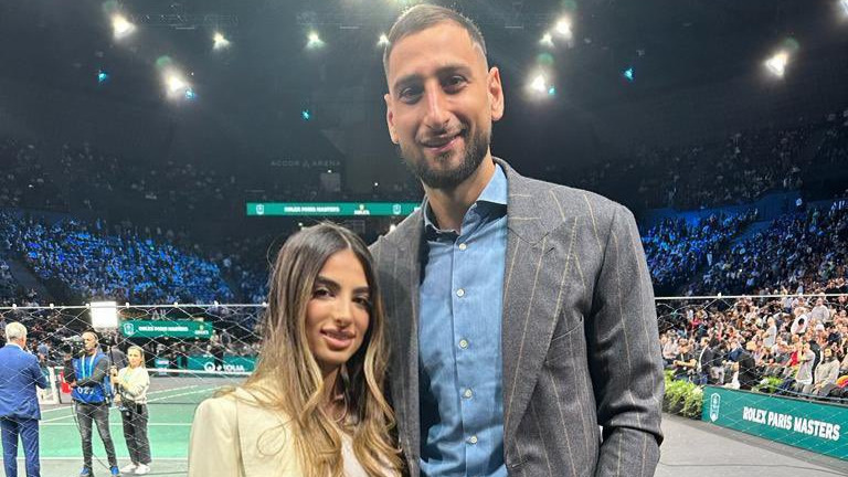 Donnarumma y su pareja